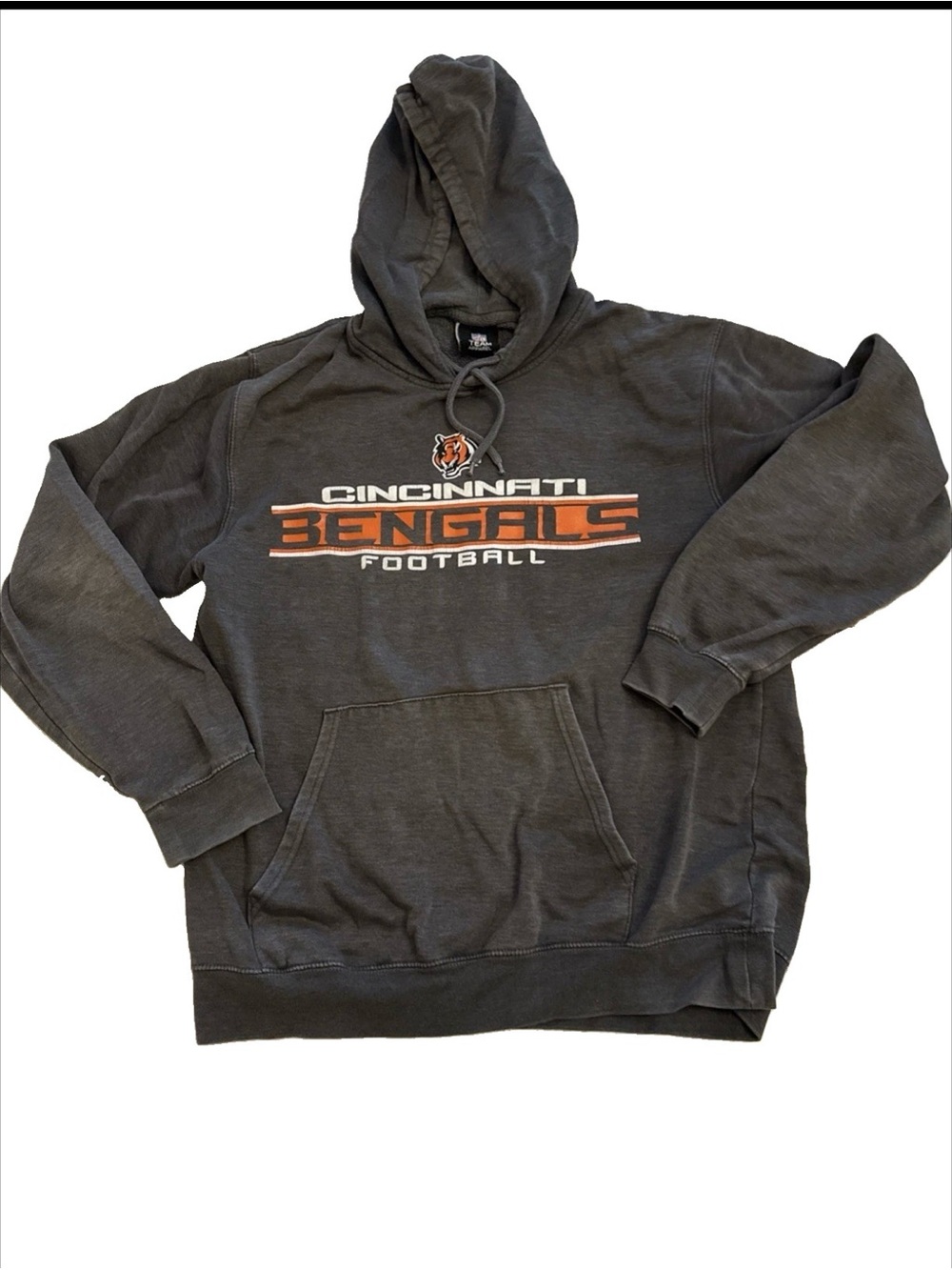 Vintage Cincinnati Bengals Hoodie Womens XL Gray NFL Football